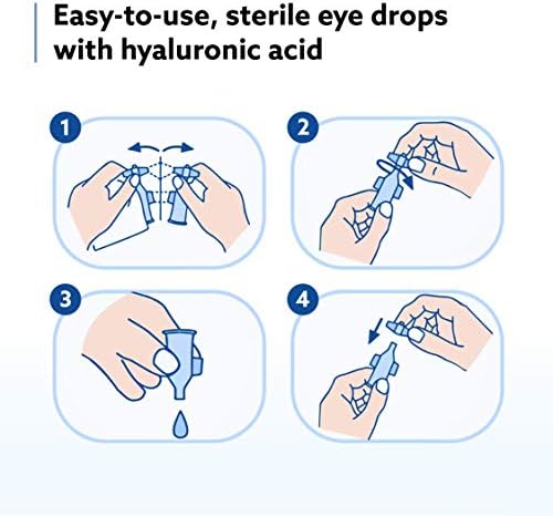 Ocusanum שימוש יחיד טיפות עיניים לעיניים יבשות | טיפות עיניים סיכה לעדשת מגע | טיפות עיניים חינמיות משמרות